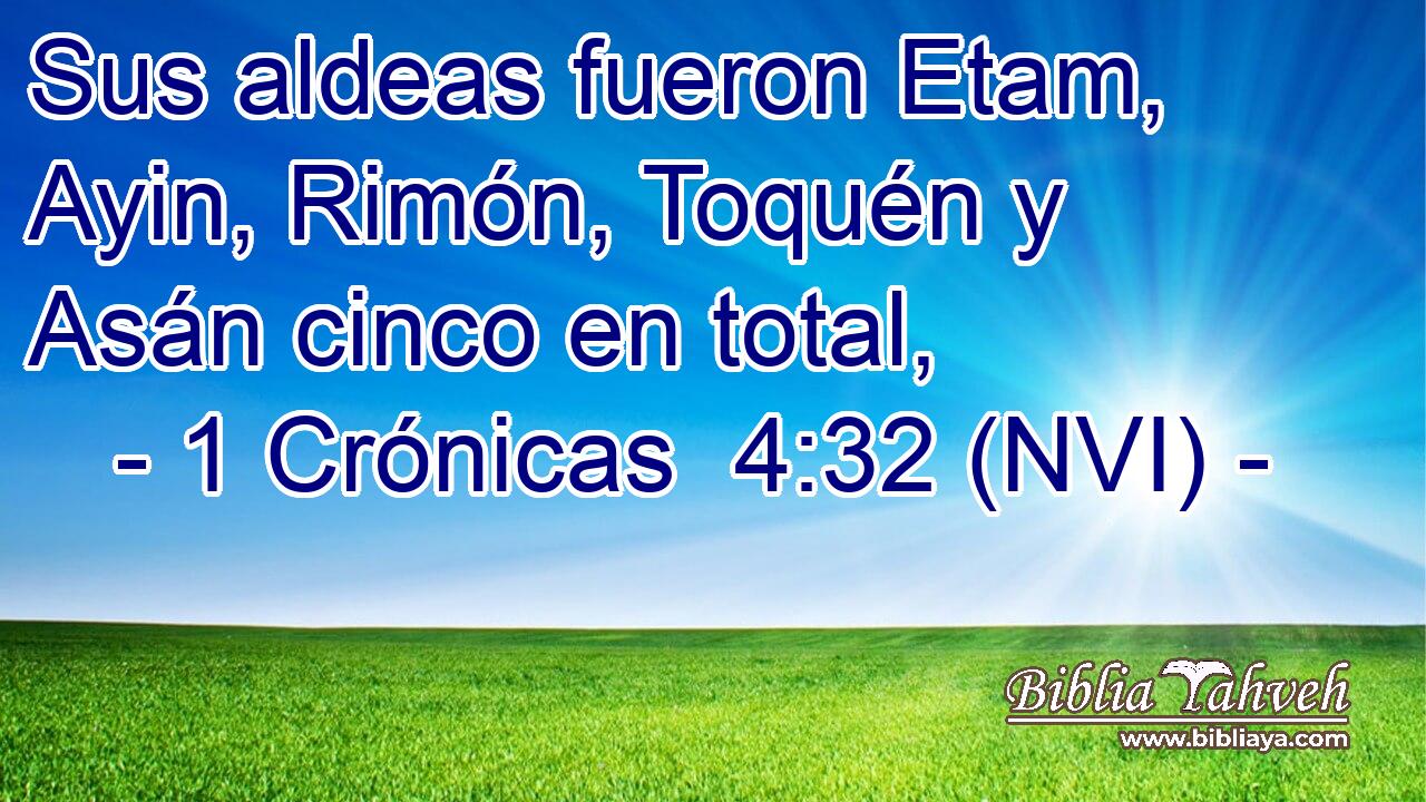  Sus aldeas fueron Etam, Ayin, Rimón, Toquén y Asán cinco en total, 