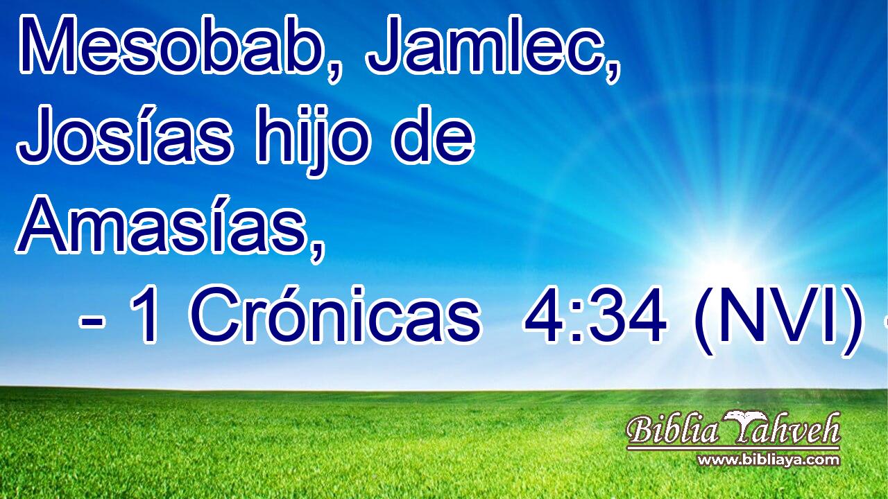  Mesobab, Jamlec, Josías hijo de Amasías, 