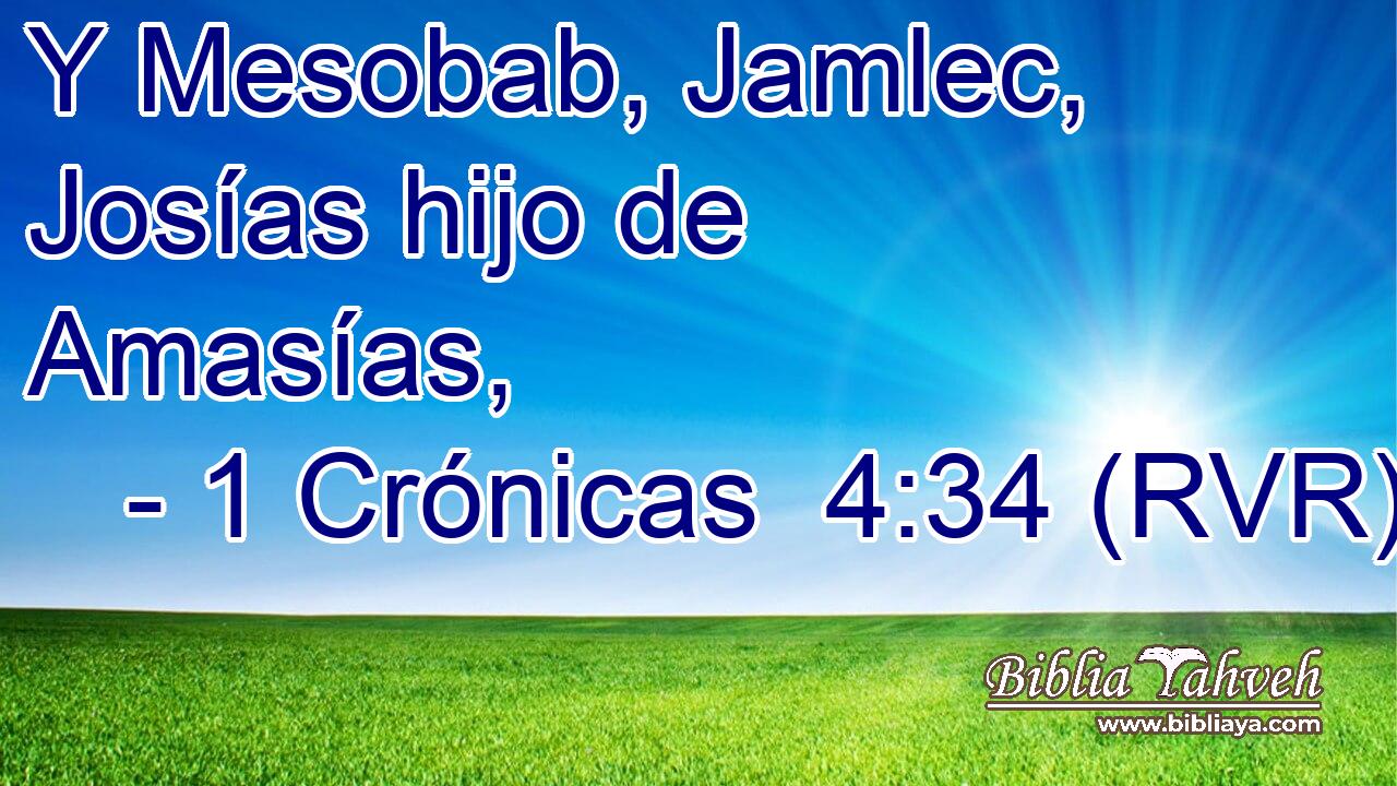 Y Mesobab, Jamlec, Josías hijo de Amasías,