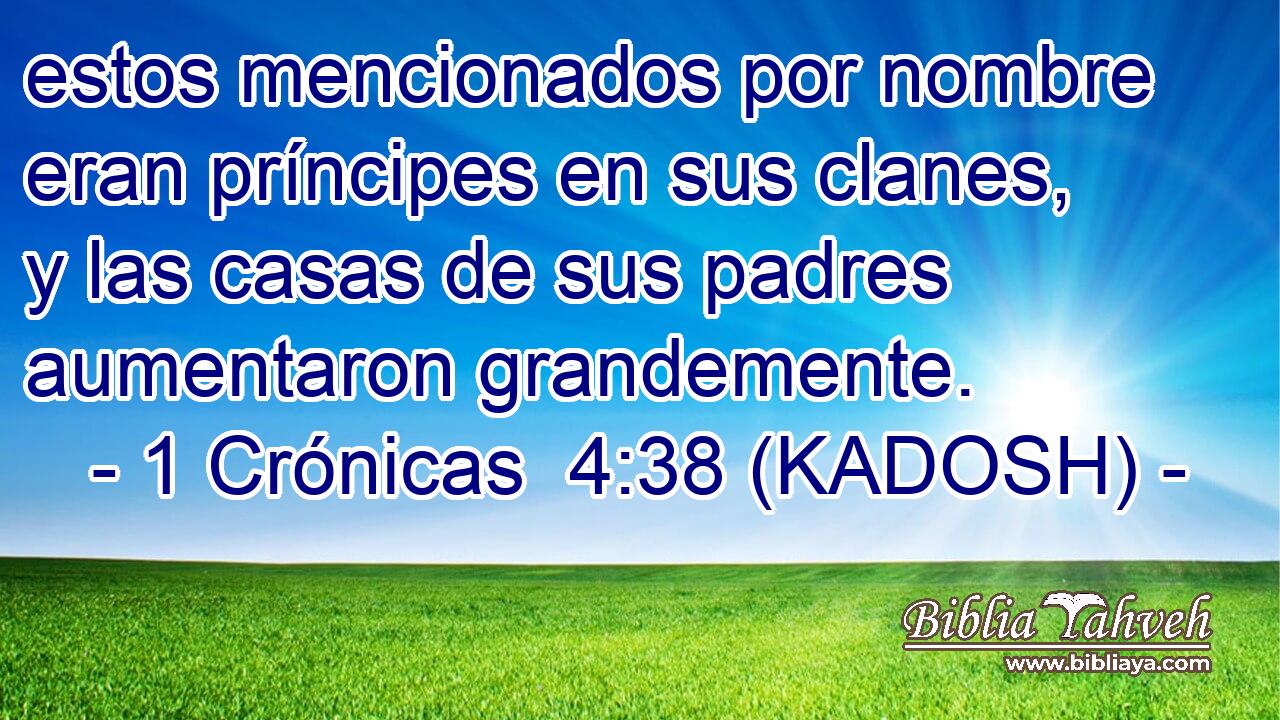  estos mencionados por nombre eran príncipes en sus clanes, y las casas de sus padres aumentaron grandemente. 