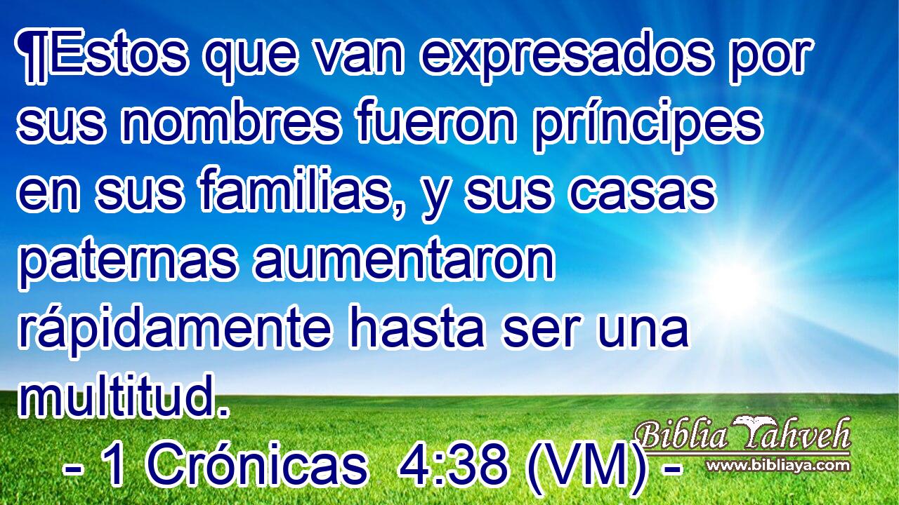  ¶Estos que van expresados por sus nombres fueron príncipes en sus familias, y sus casas paternas aumentaron rápidamente hasta ser una multitud. 