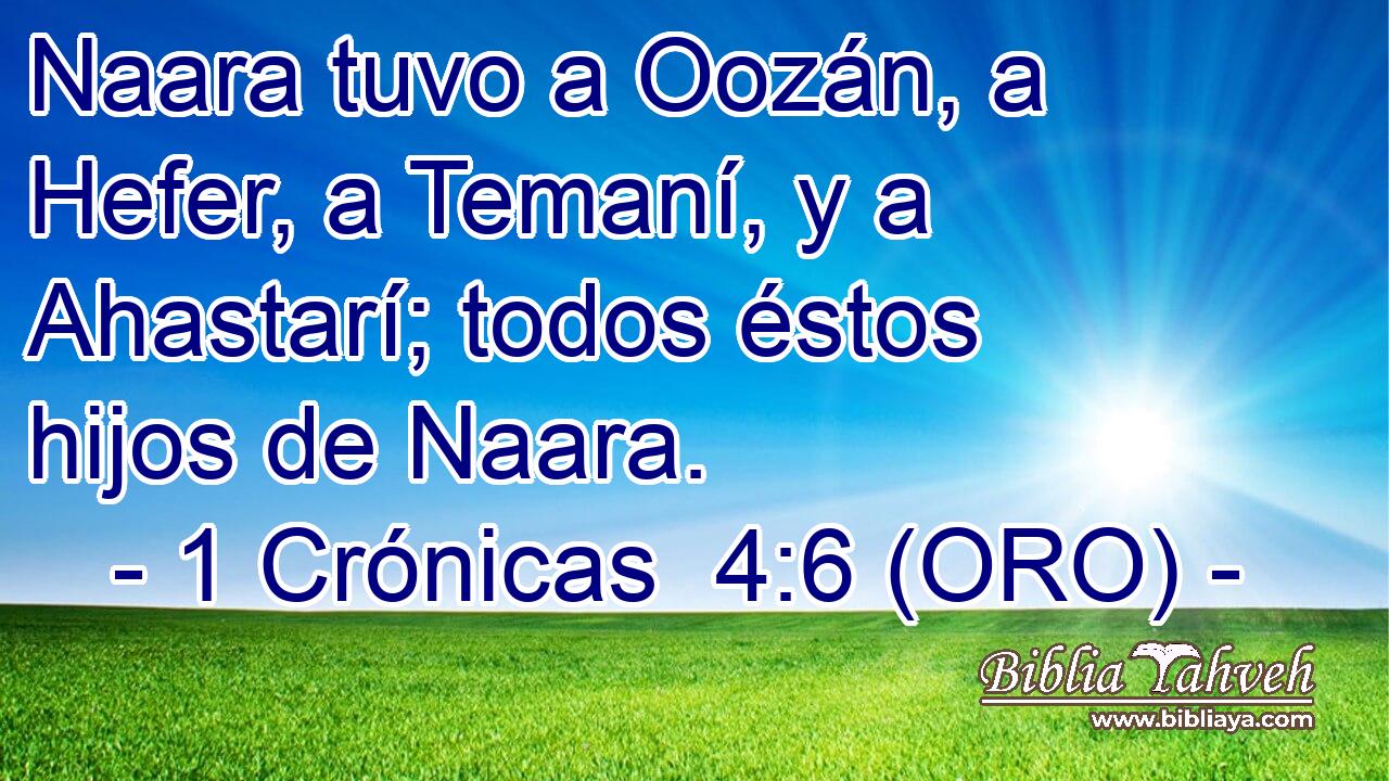  Naara tuvo a Oozán, a Hefer, a Temaní, y a Ahastarí; todos éstos hijos de Naara. 