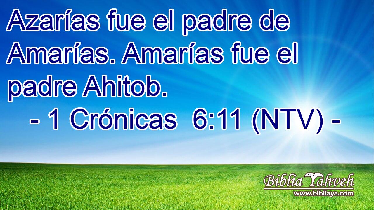 Azarías fue el padre de Amarías. Amarías fue el padre Ahitob.