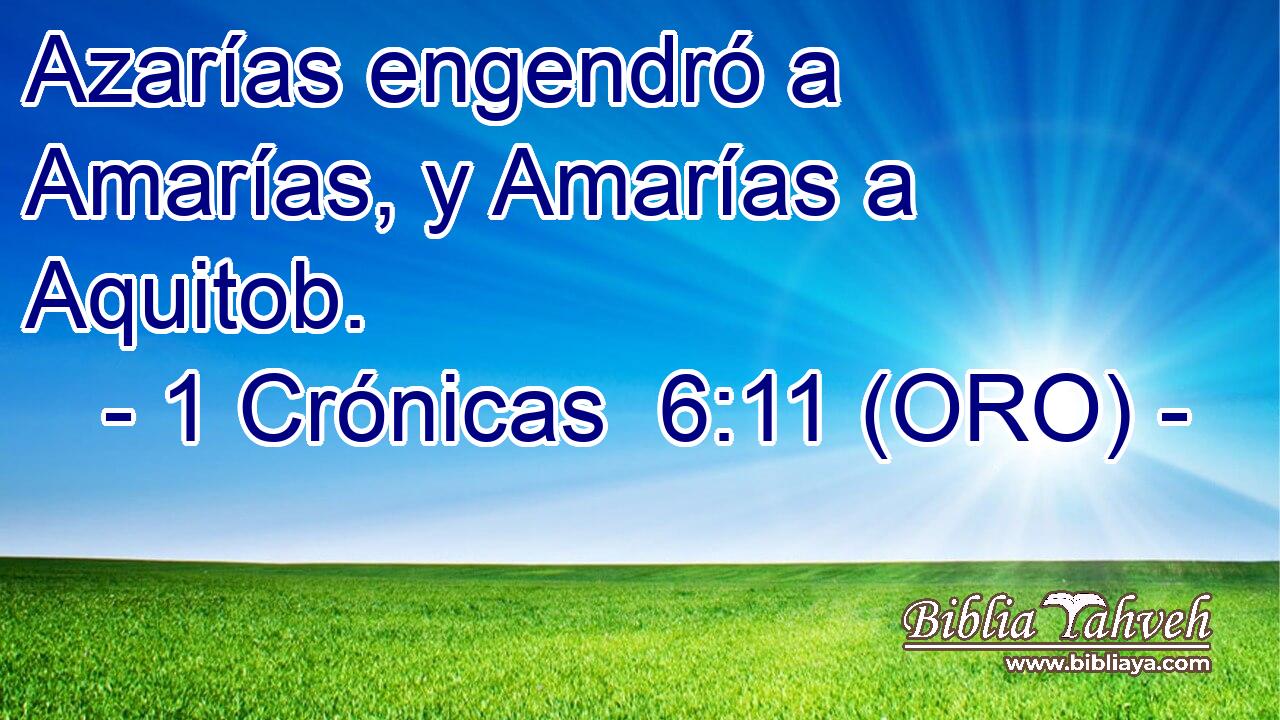  Azarías engendró a Amarías, y Amarías a Aquitob. 