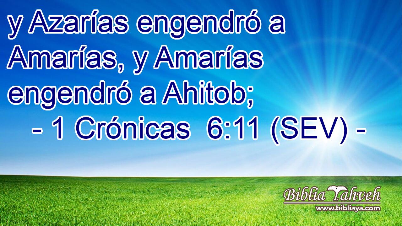 y Azarías engendró a Amarías, y Amarías engendró a Ahitob;