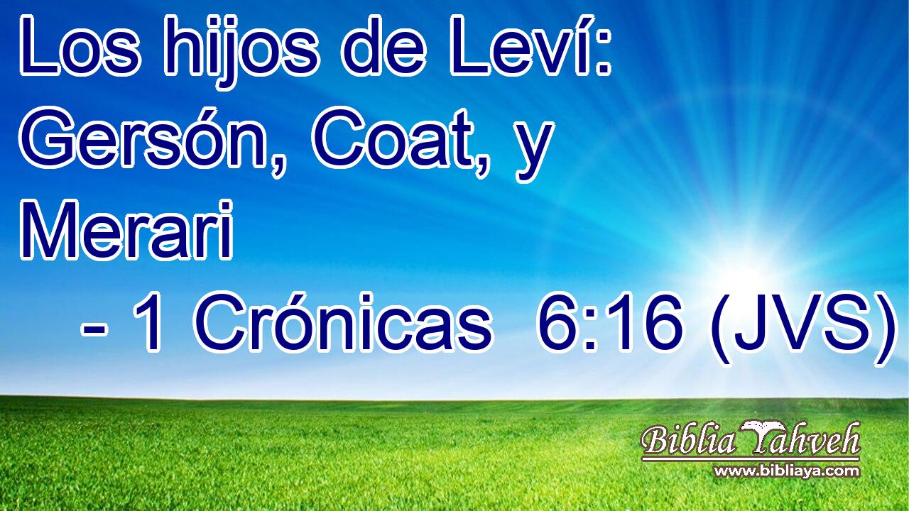 Los hijos de Leví: Gersón, Coat, y Merari
