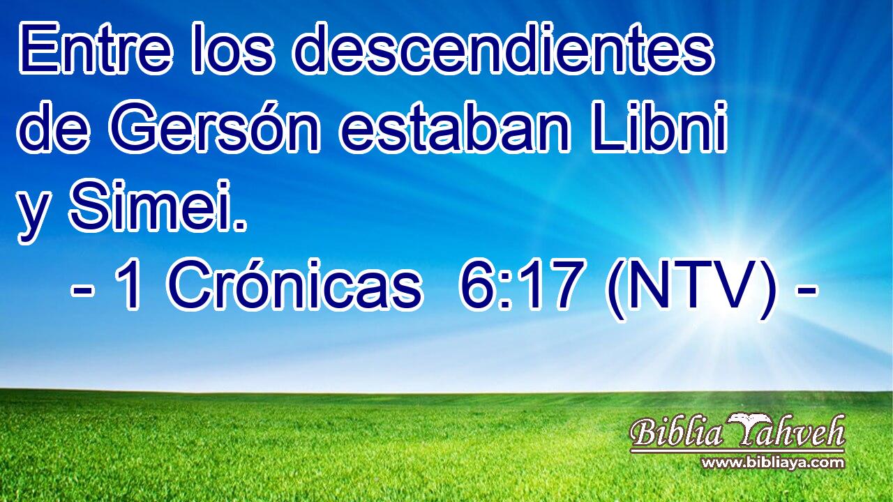 Entre los descendientes de Gersón estaban Libni y Simei.