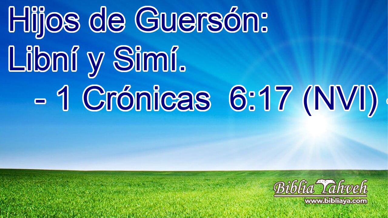 Hijos de Guersón: Libní y Simí. 