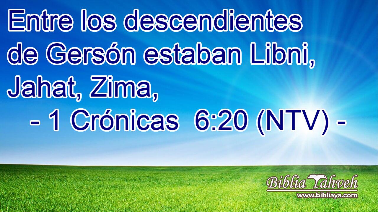 Entre los descendientes de Gersón estaban Libni, Jahat, Zima,