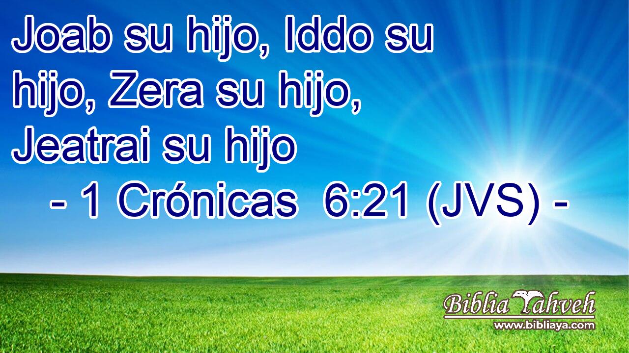 Joab su hijo, Iddo su hijo, Zera su hijo, Jeatrai su hijo