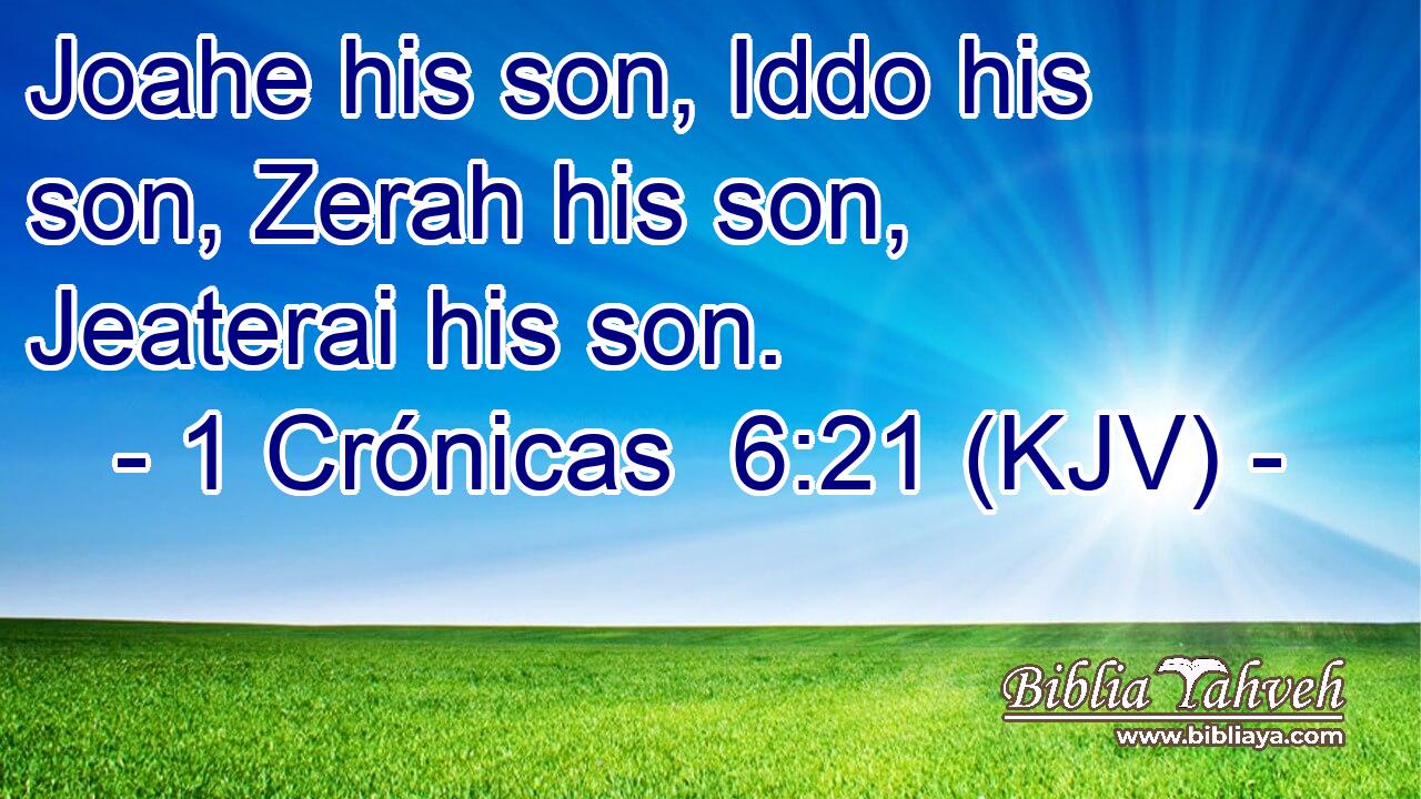 Joahe his son, Iddo his son, Zerah his son, Jeaterai his son.