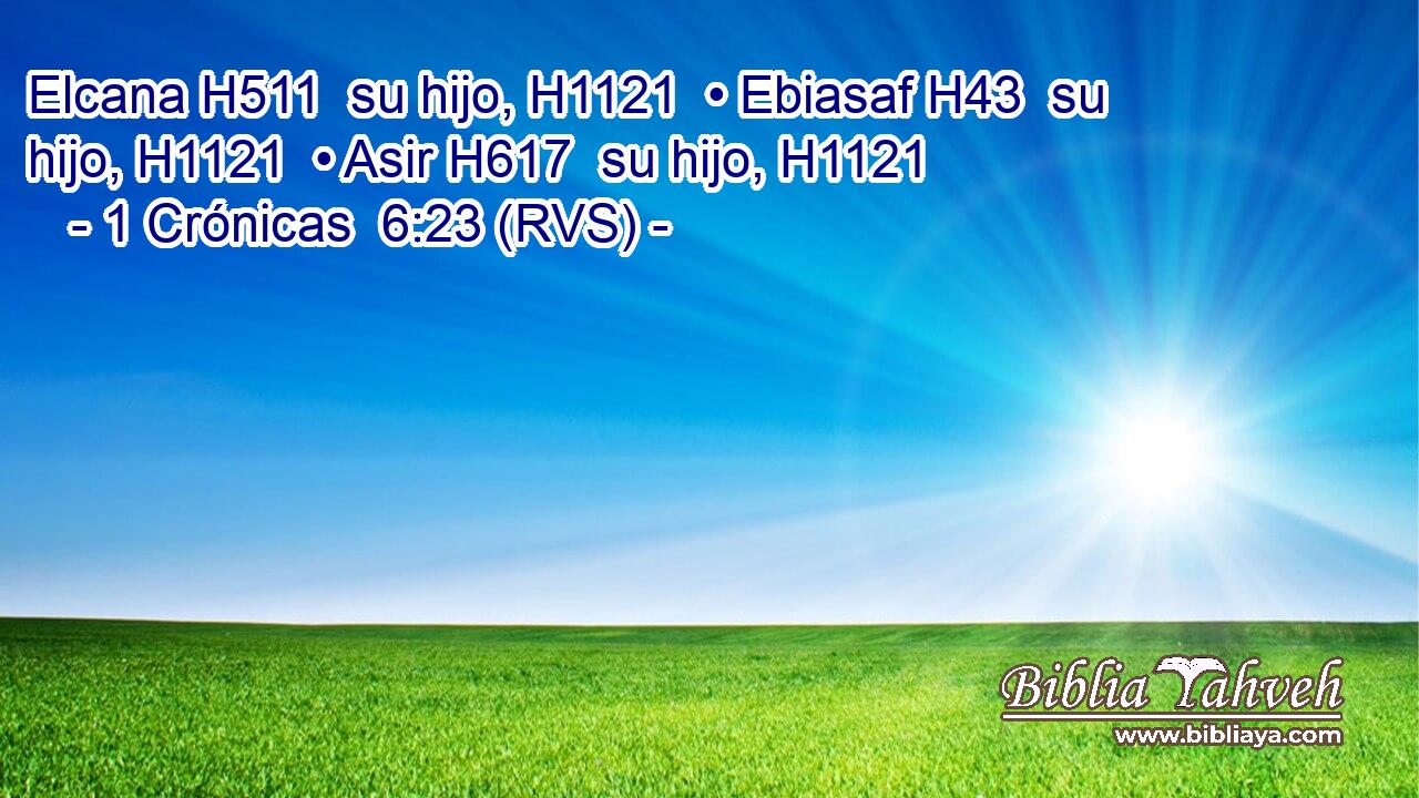 Elcana H511  su hijo, H1121  • Ebiasaf H43  su hijo, H1121  • Asir H617  su hijo, H1121  