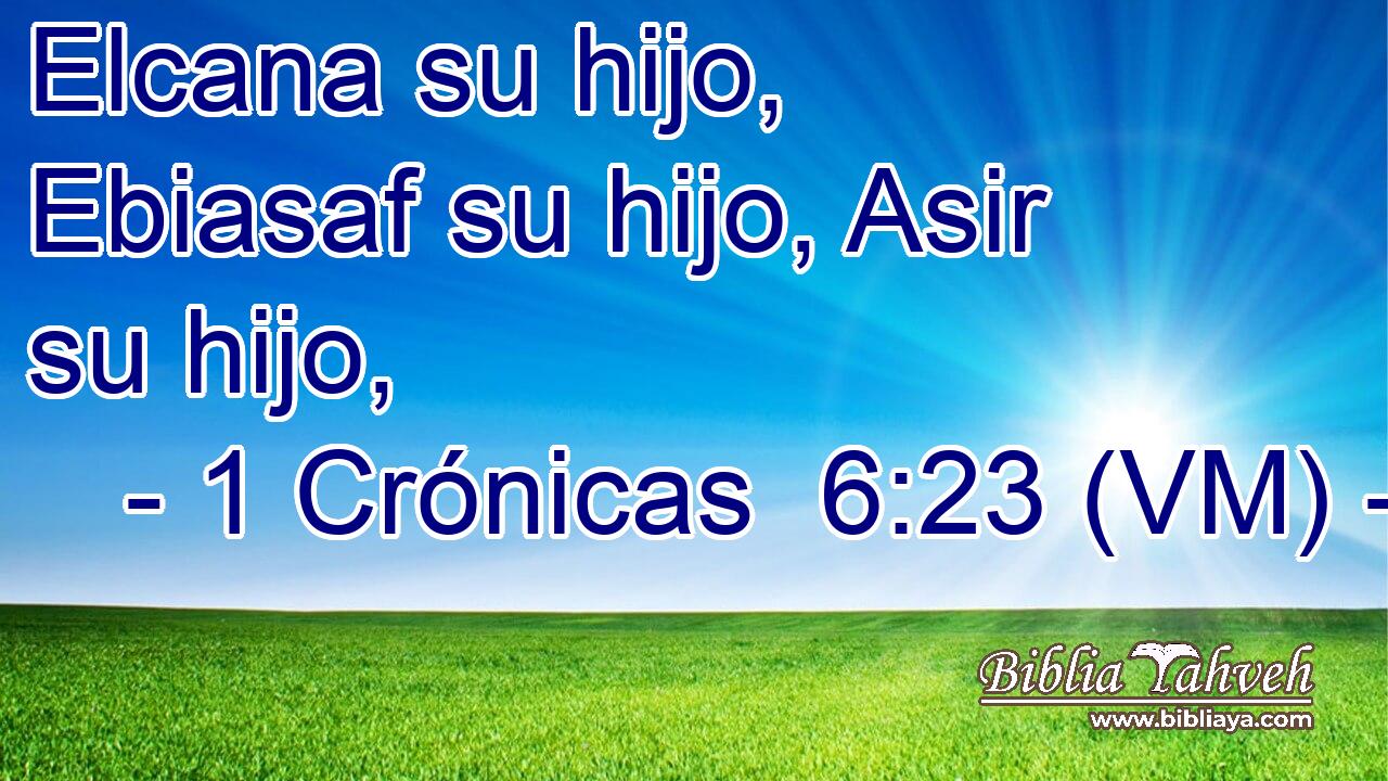  Elcana su hijo, Ebiasaf su hijo, Asir su hijo, 