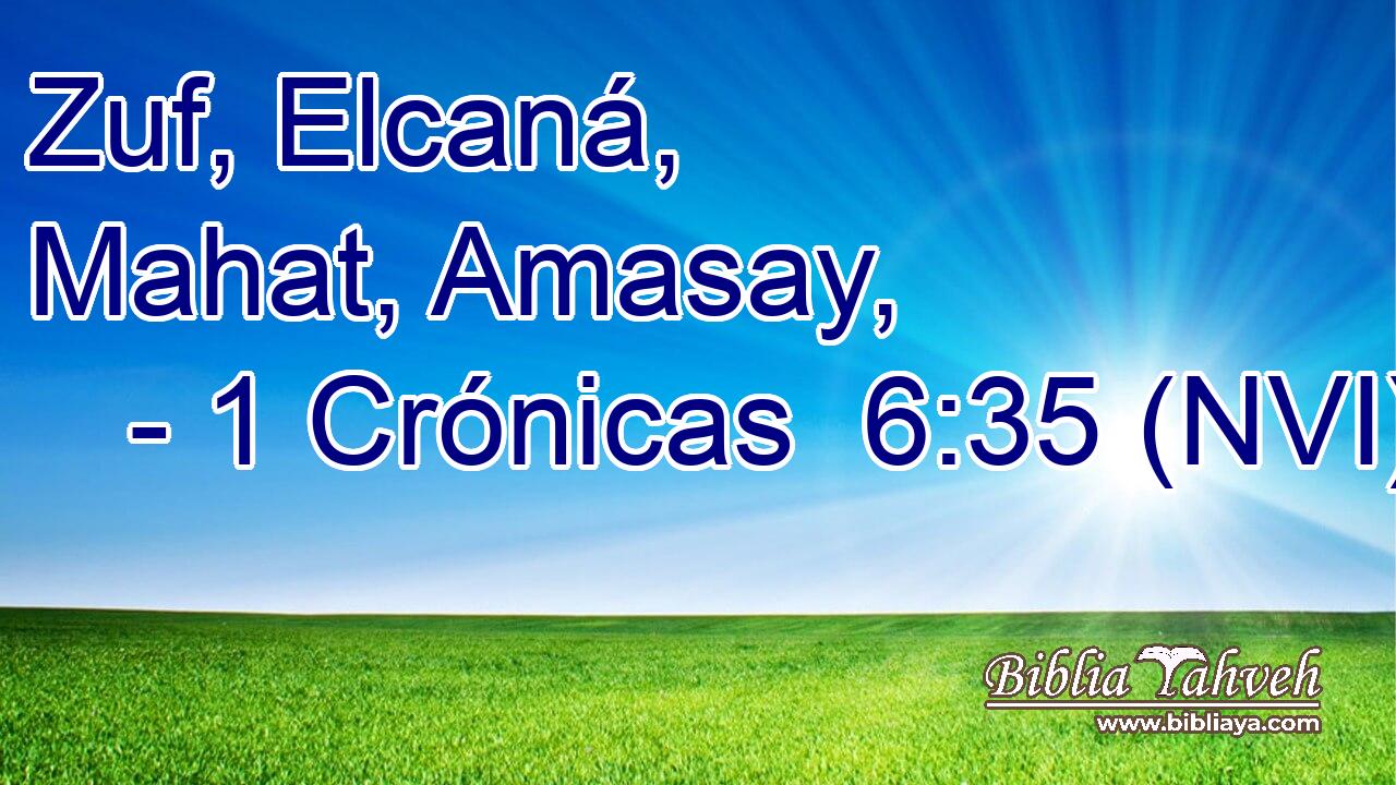  Zuf, Elcaná, Mahat, Amasay, 