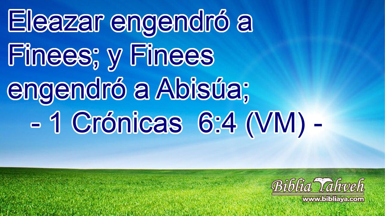  Eleazar engendró a Finees; y Finees engendró a Abisúa; 