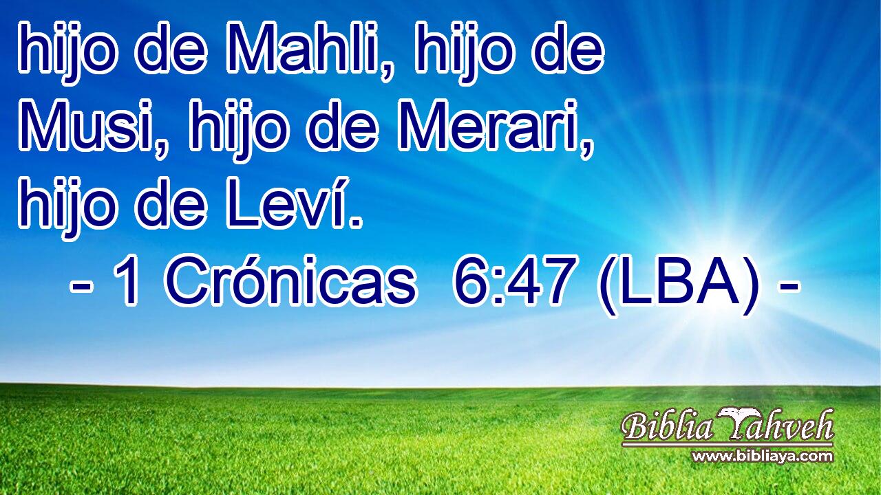 hijo de Mahli, hijo de Musi, hijo de Merari, hijo de Leví.