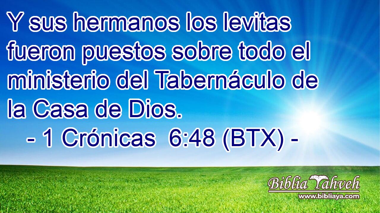Y sus hermanos los levitas fueron puestos sobre todo el ministerio del Tabernáculo de la Casa de Dios.