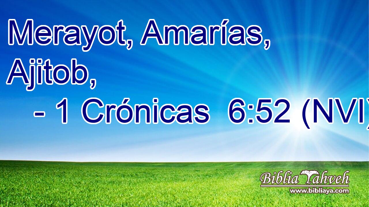  Merayot, Amarías, Ajitob, 