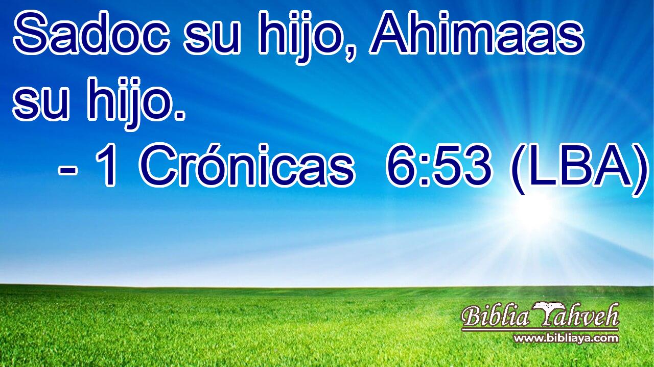 Sadoc su hijo, Ahimaas su hijo.