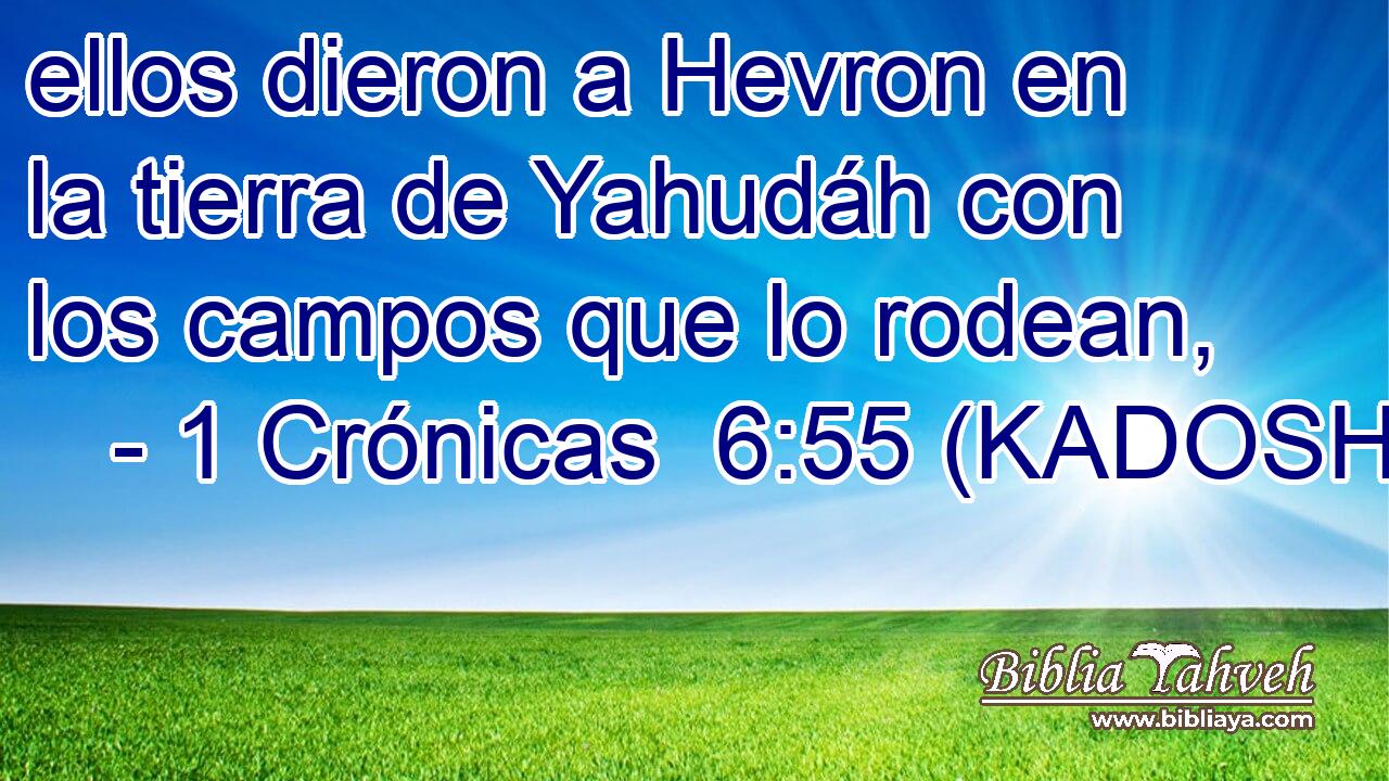  ellos dieron a Hevron en la tierra de Yahudáh con los campos que lo rodean, 