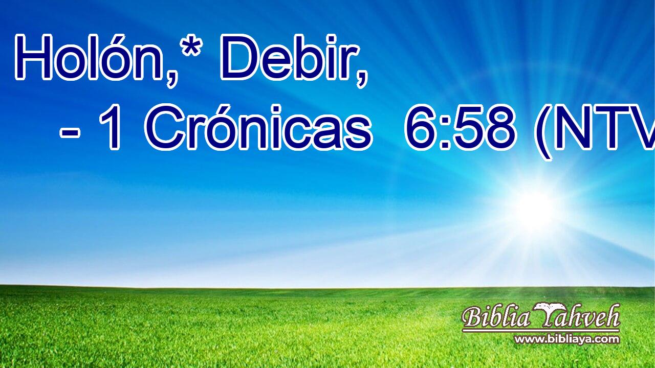 Holón,* Debir,