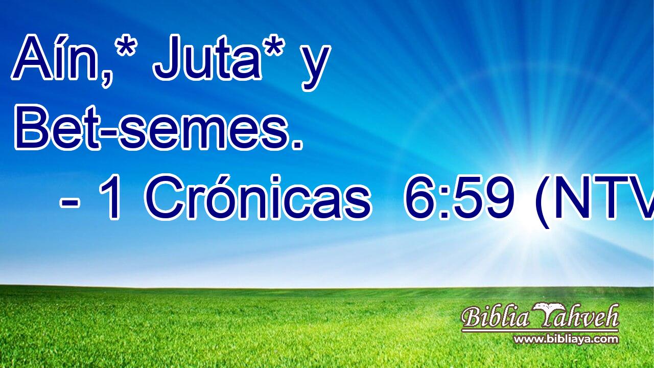 Aín,* Juta* y Bet-semes.