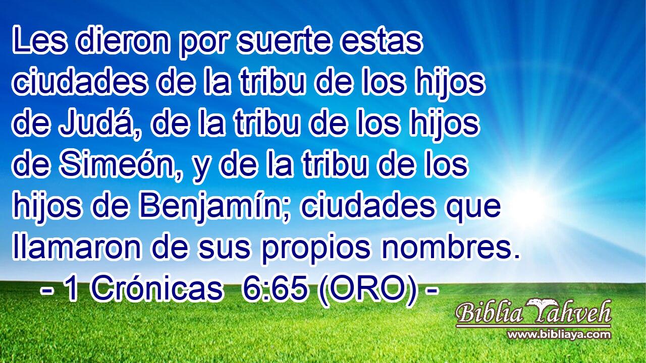  Les dieron por suerte estas ciudades de la tribu de los hijos de Judá, de la tribu de los hijos de Simeón, y de la tribu de los hijos de Benjamín; ciudades que llamaron de sus propios nombres. 