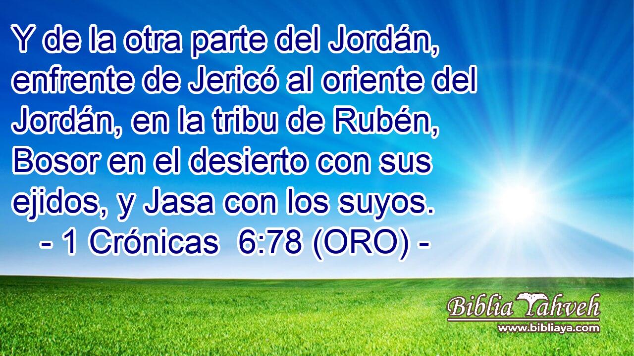  Y de la otra parte del Jordán, enfrente de Jericó al oriente del Jordán, en la tribu de Rubén, Bosor en el desierto con sus ejidos, y Jasa con los suyos. 