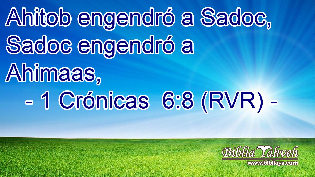 Ahitob engendró a Sadoc, Sadoc engendró a Ahimaas,