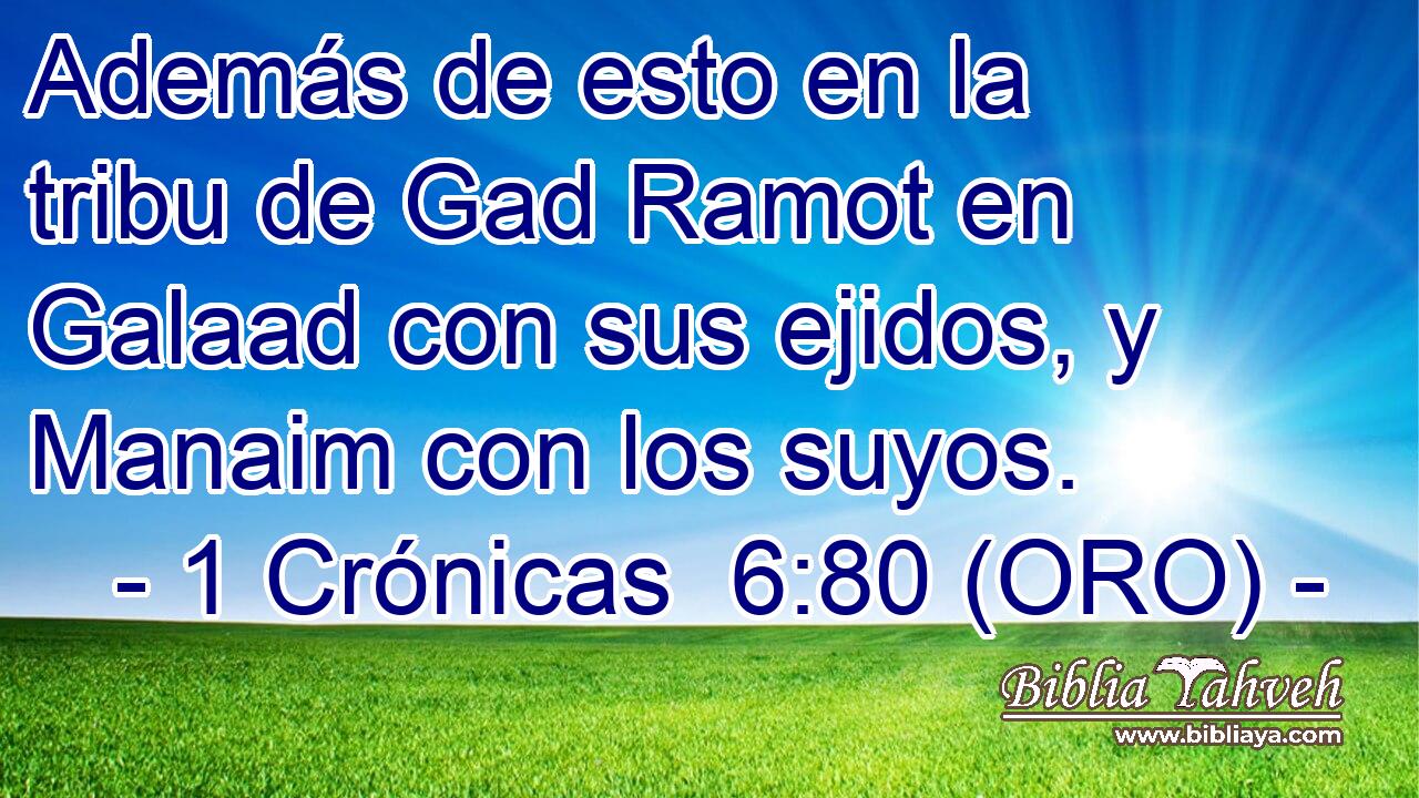  Además de esto en la tribu de Gad Ramot en Galaad con sus ejidos, y Manaim con los suyos. 