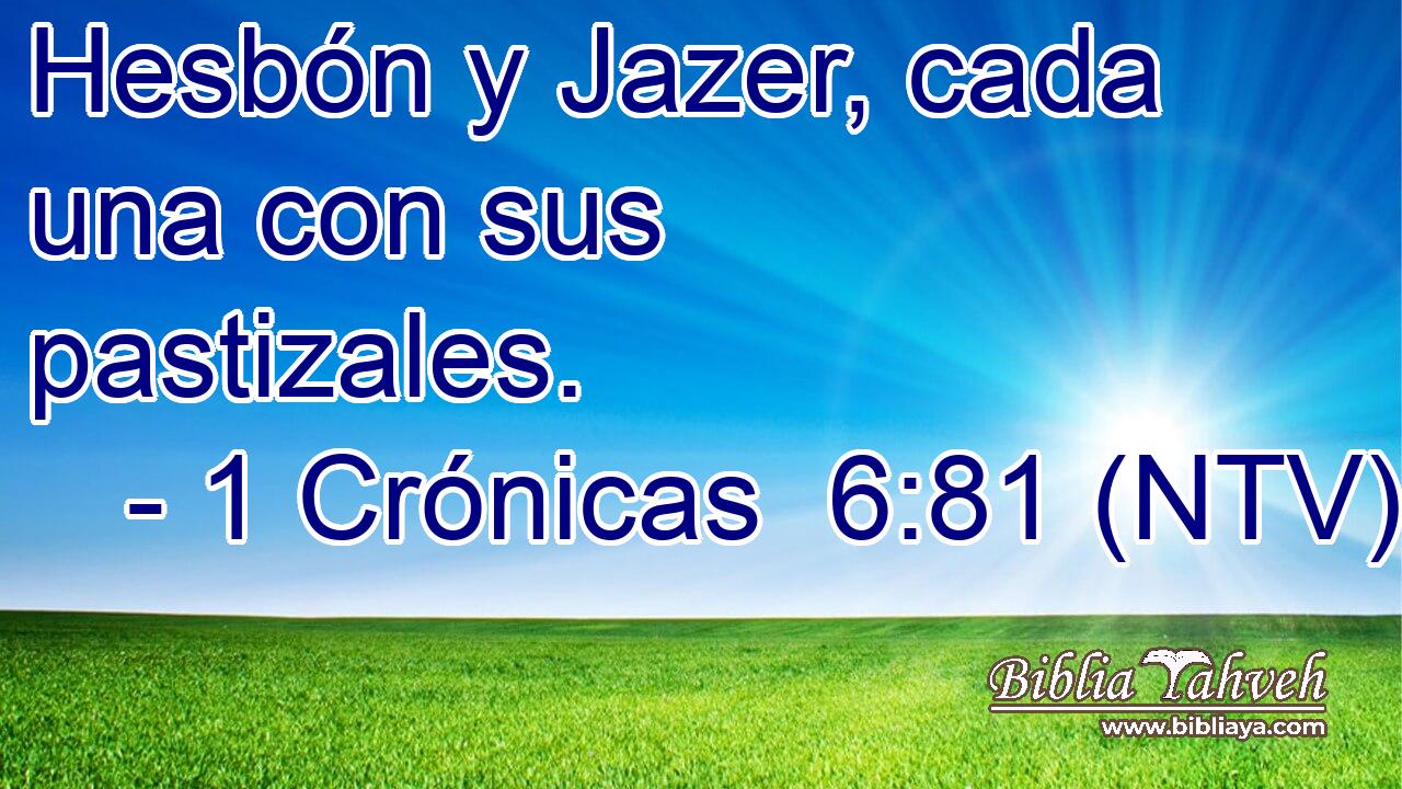 Hesbón y Jazer, cada una con sus pastizales.
