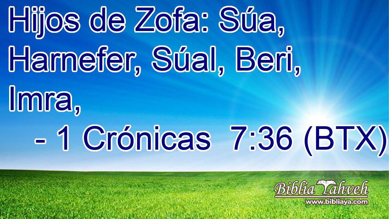Hijos de Zofa: Súa, Harnefer, Súal, Beri, Imra,