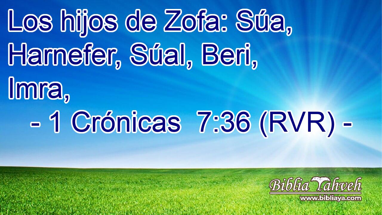 Los hijos de Zofa: Súa, Harnefer, Súal, Beri, Imra,