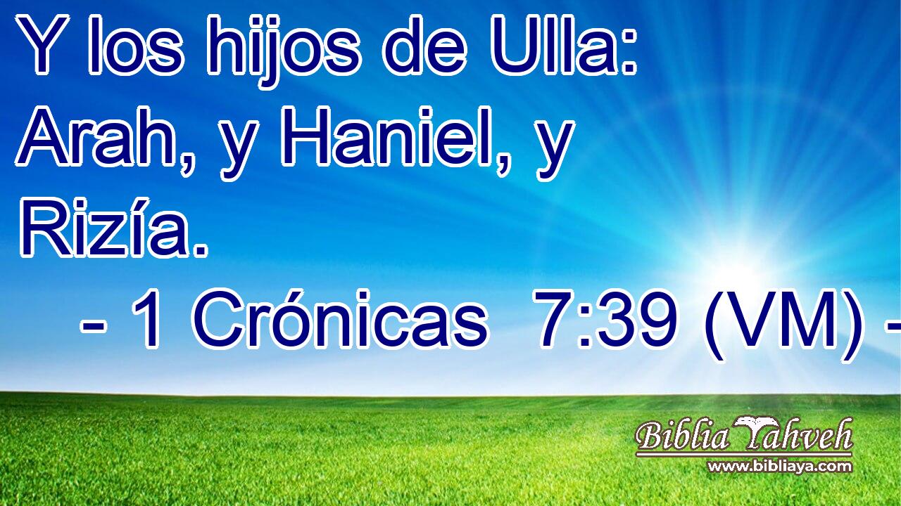  Y los hijos de Ulla: Arah, y Haniel, y Rizía. 