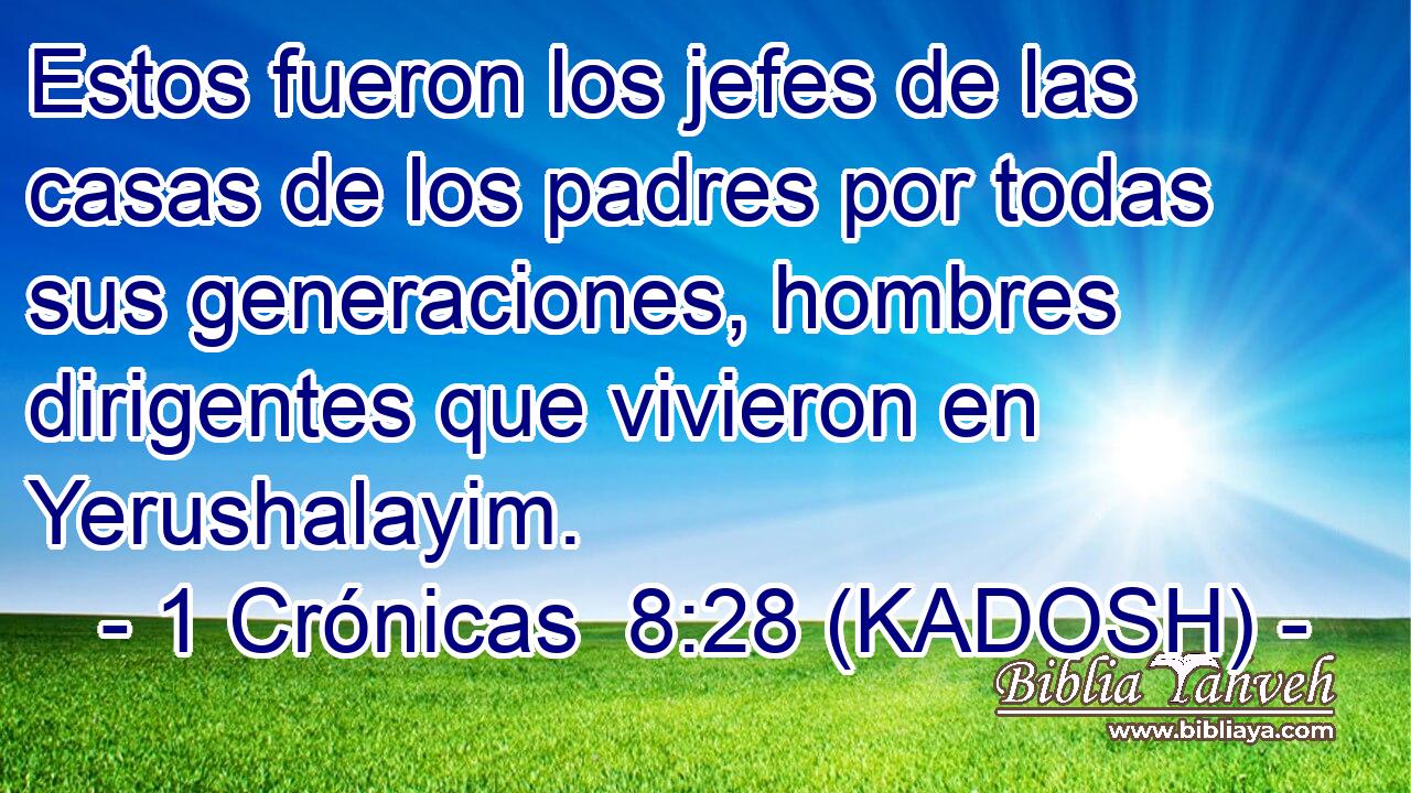 Estos fueron los jefes de las casas de los padres por todas sus generaciones, hombres dirigentes que vivieron en Yerushalayim. 