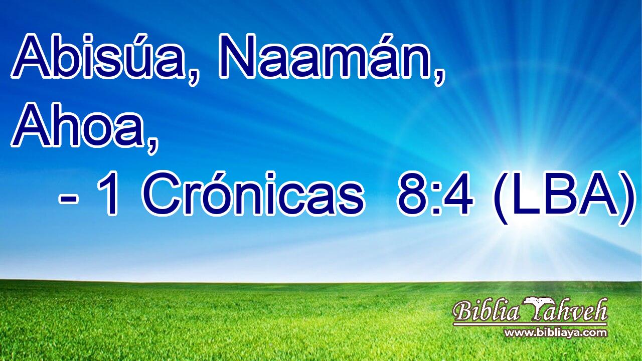 Abisúa, Naamán, Ahoa,