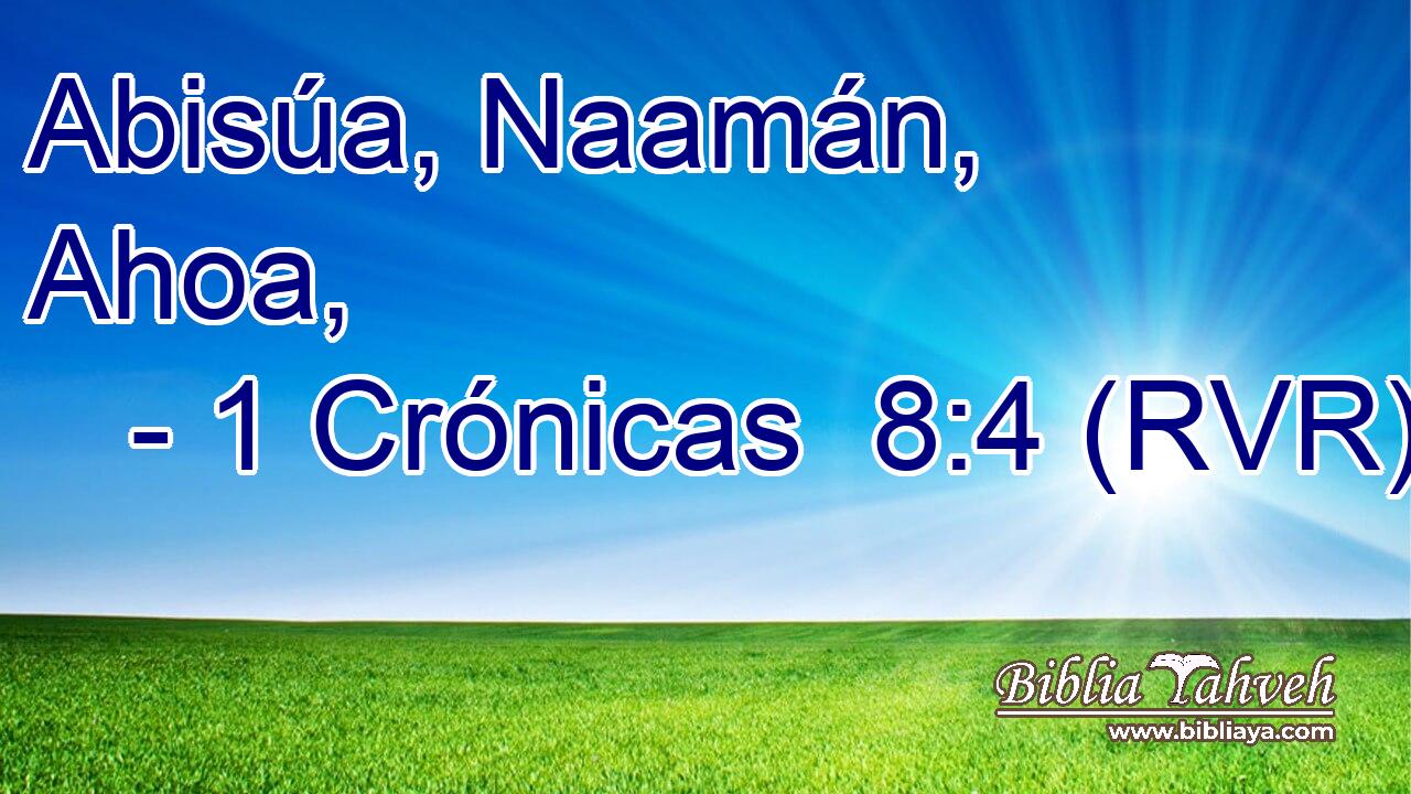 Abisúa, Naamán, Ahoa,