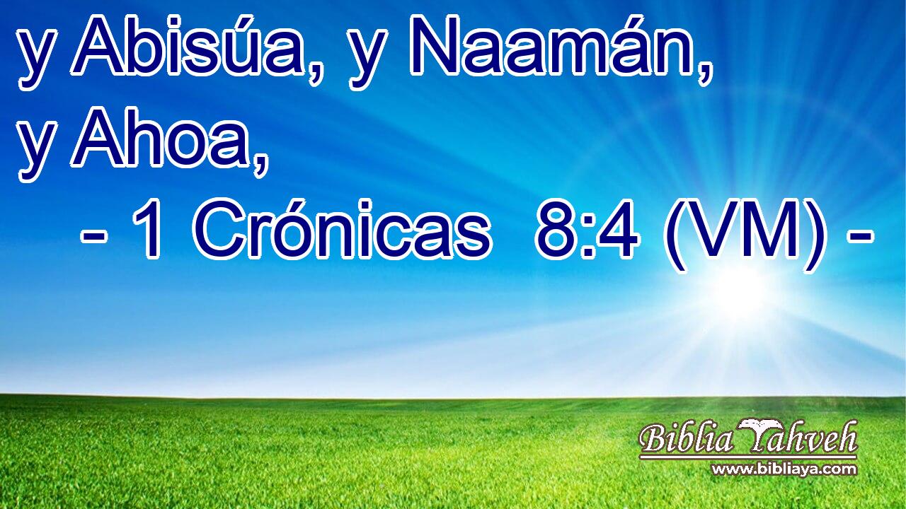  y Abisúa, y Naamán, y Ahoa, 