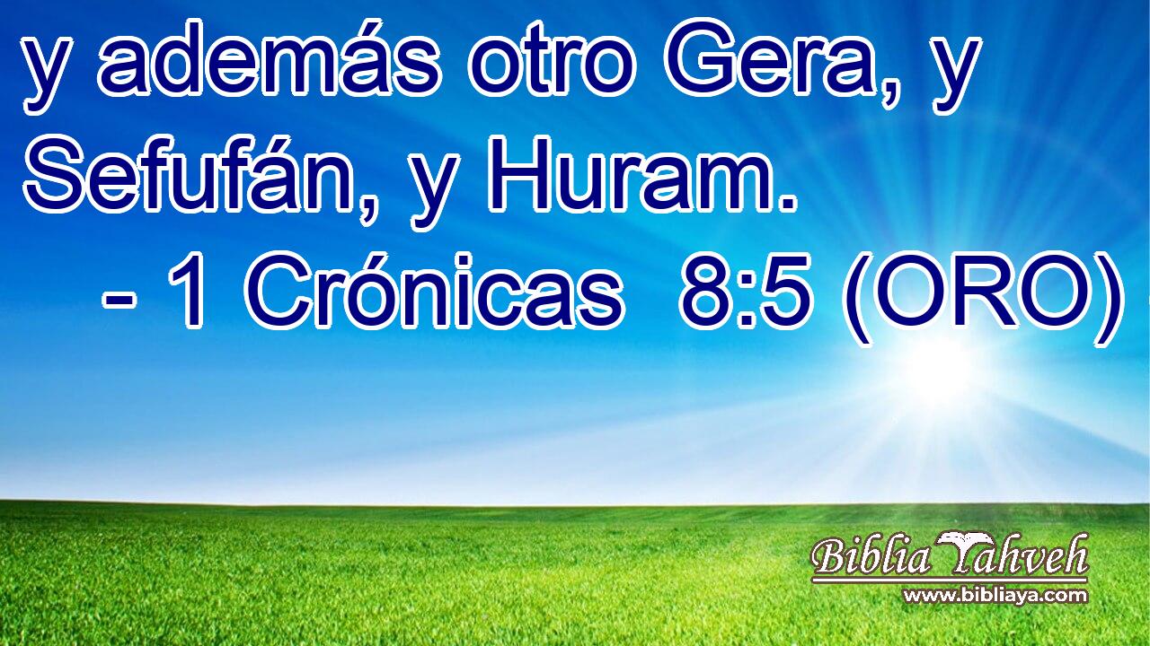 y además otro Gera, y Sefufán, y Huram. 