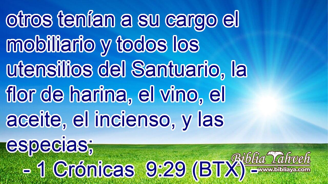 otros tenían a su cargo el mobiliario y todos los utensilios del Santuario, la flor de harina, el vino, el aceite, el incienso, y las especias;