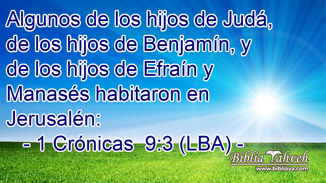 Algunos de los hijos de Judá, de los hijos de Benjamín, y de los hijos de Efraín y Manasés habitaron en Jerusalén: