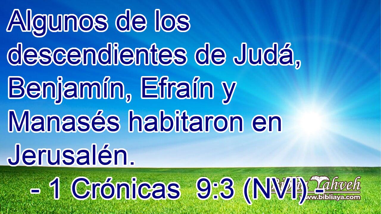  Algunos de los descendientes de Judá, Benjamín, Efraín y Manasés habitaron en Jerusalén. 