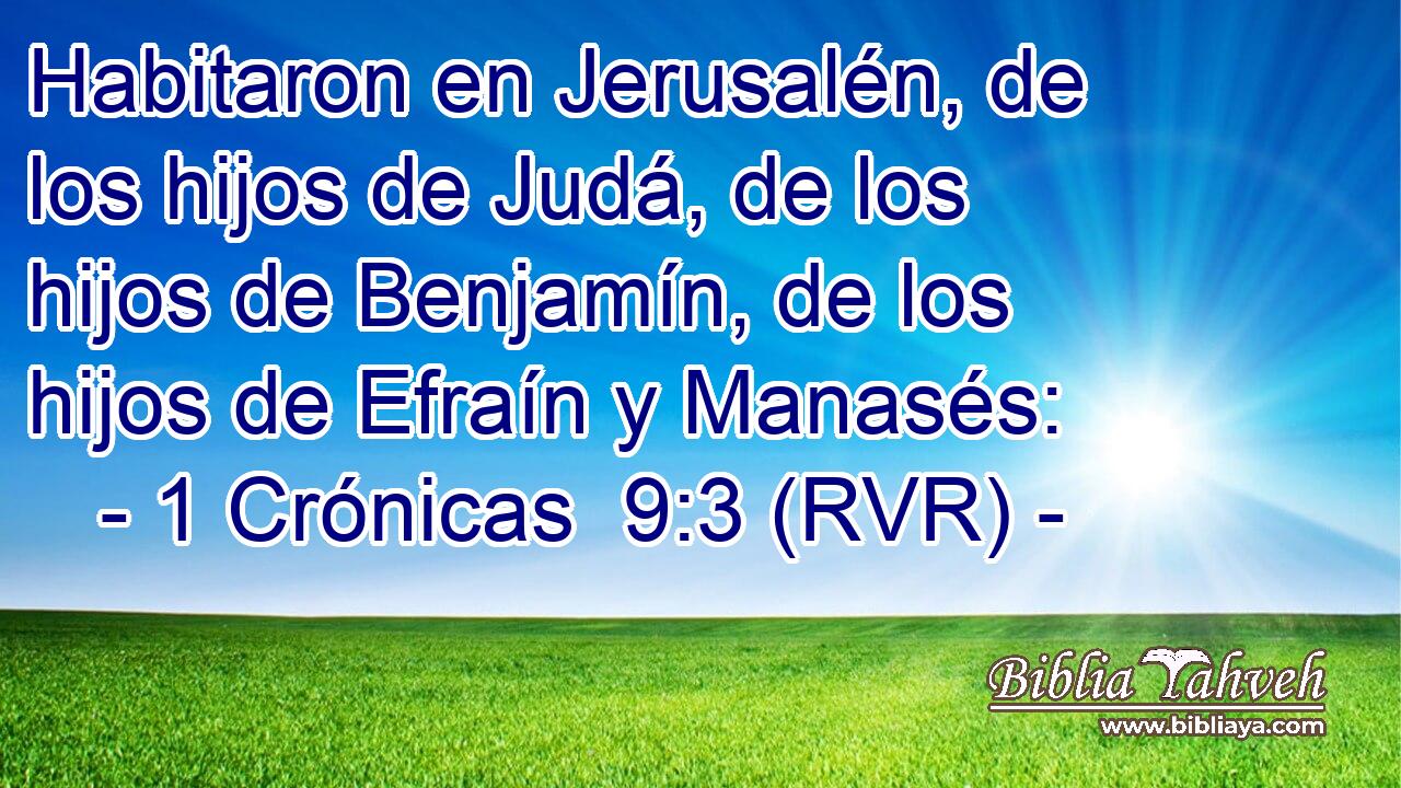 Habitaron en Jerusalén, de los hijos de Judá, de los hijos de Benjamín, de los hijos de Efraín y Manasés: