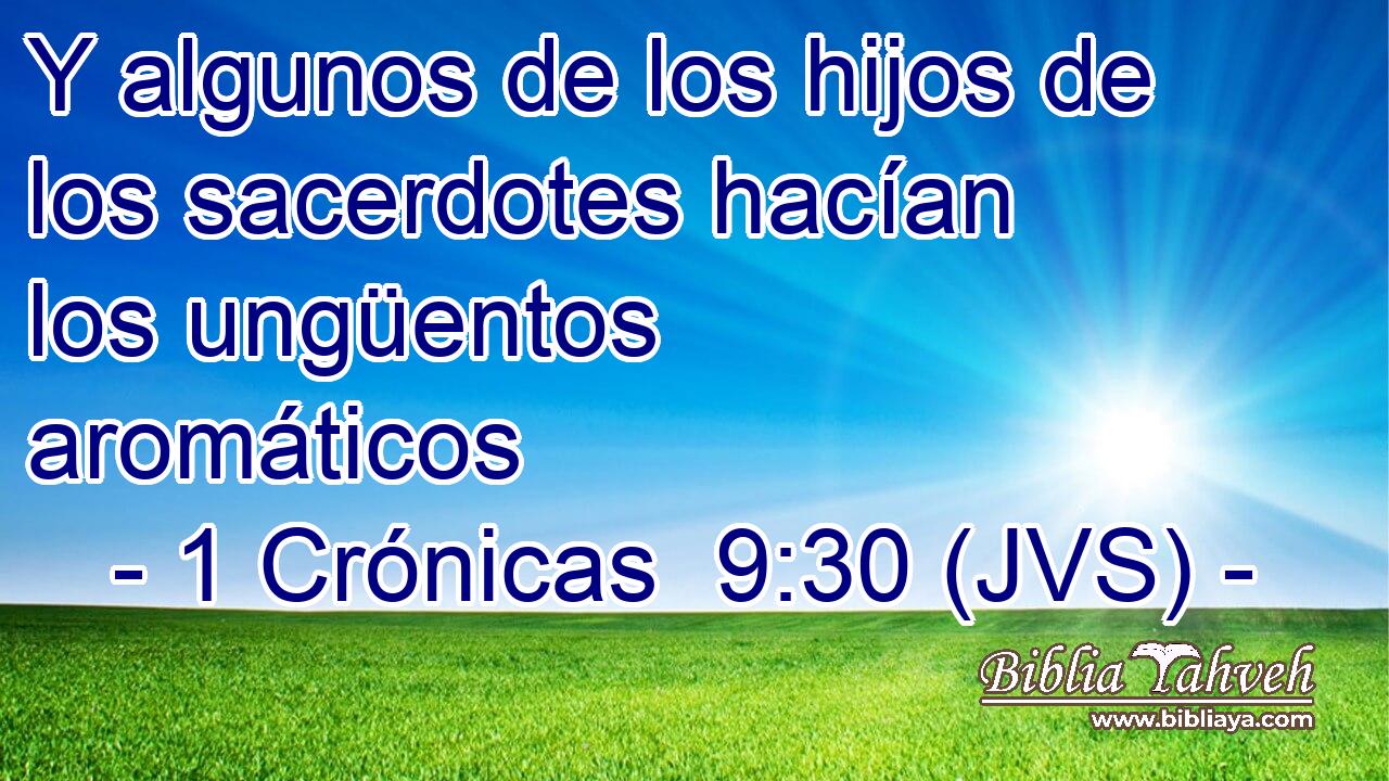 Y algunos de los hijos de los sacerdotes hacían los ungüentos aromáticos