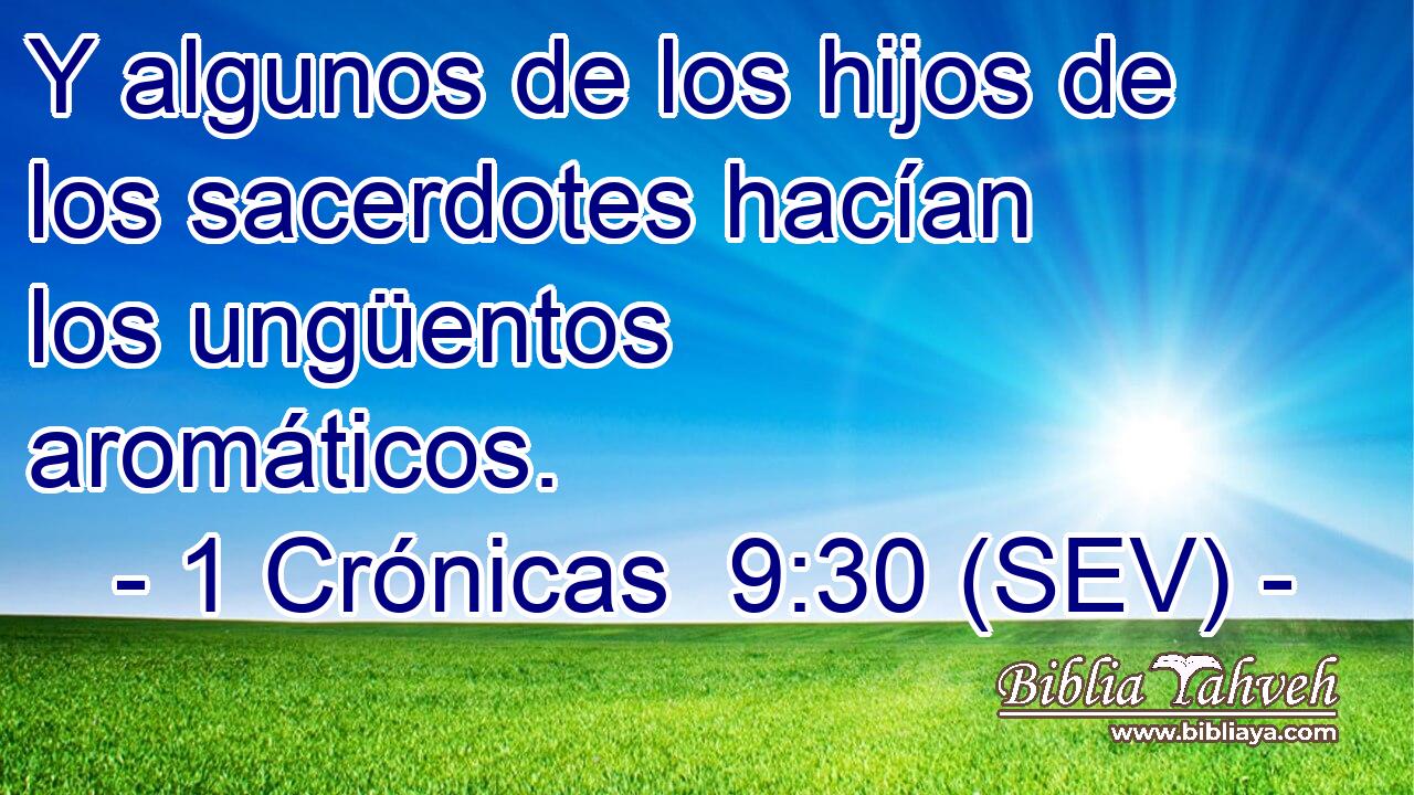 Y algunos de los hijos de los sacerdotes hacían los ungüentos aromáticos.