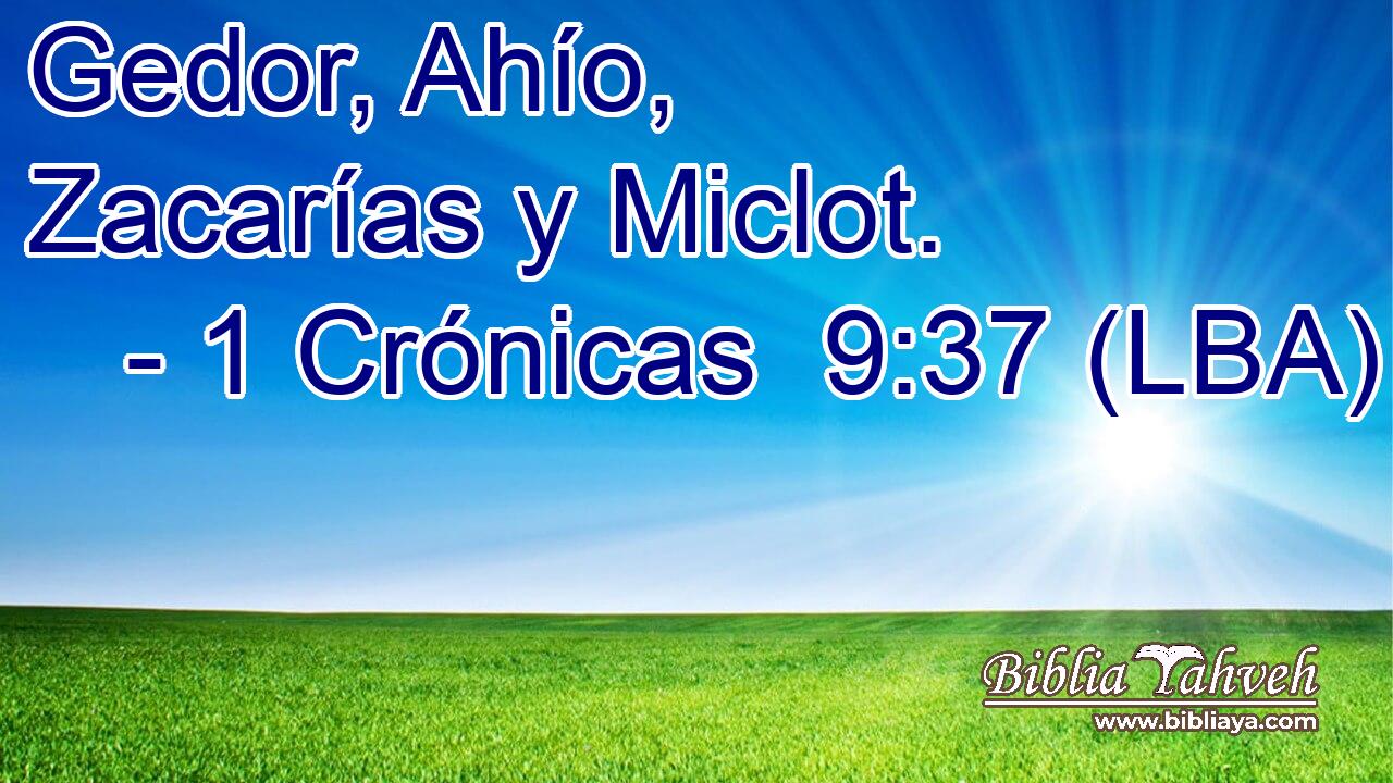 Gedor, Ahío, Zacarías y Miclot.