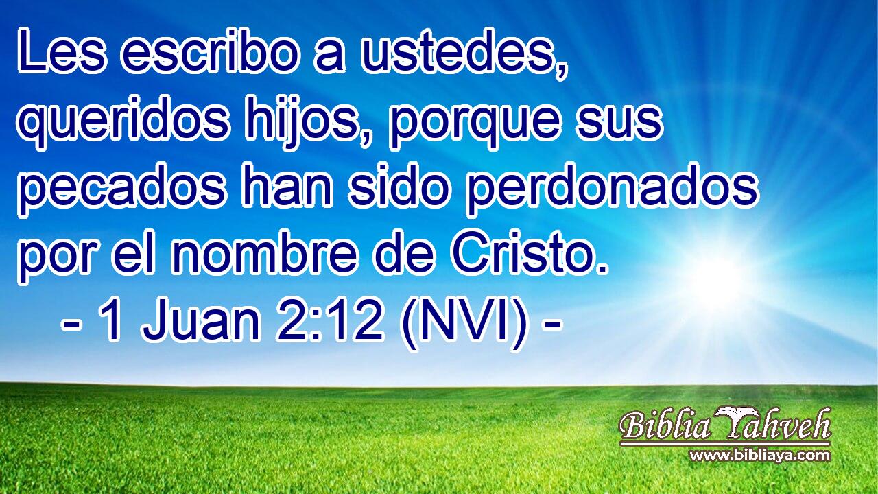  Les escribo a ustedes, queridos hijos, porque sus pecados han sido perdonados por el nombre de Cristo. 