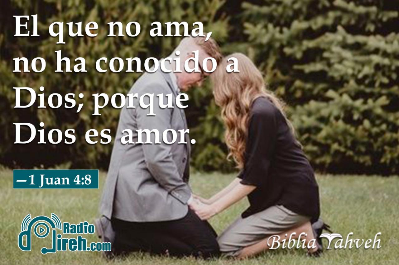 El que no ama, no ha conocido a Dios; porque Dios es amor.
