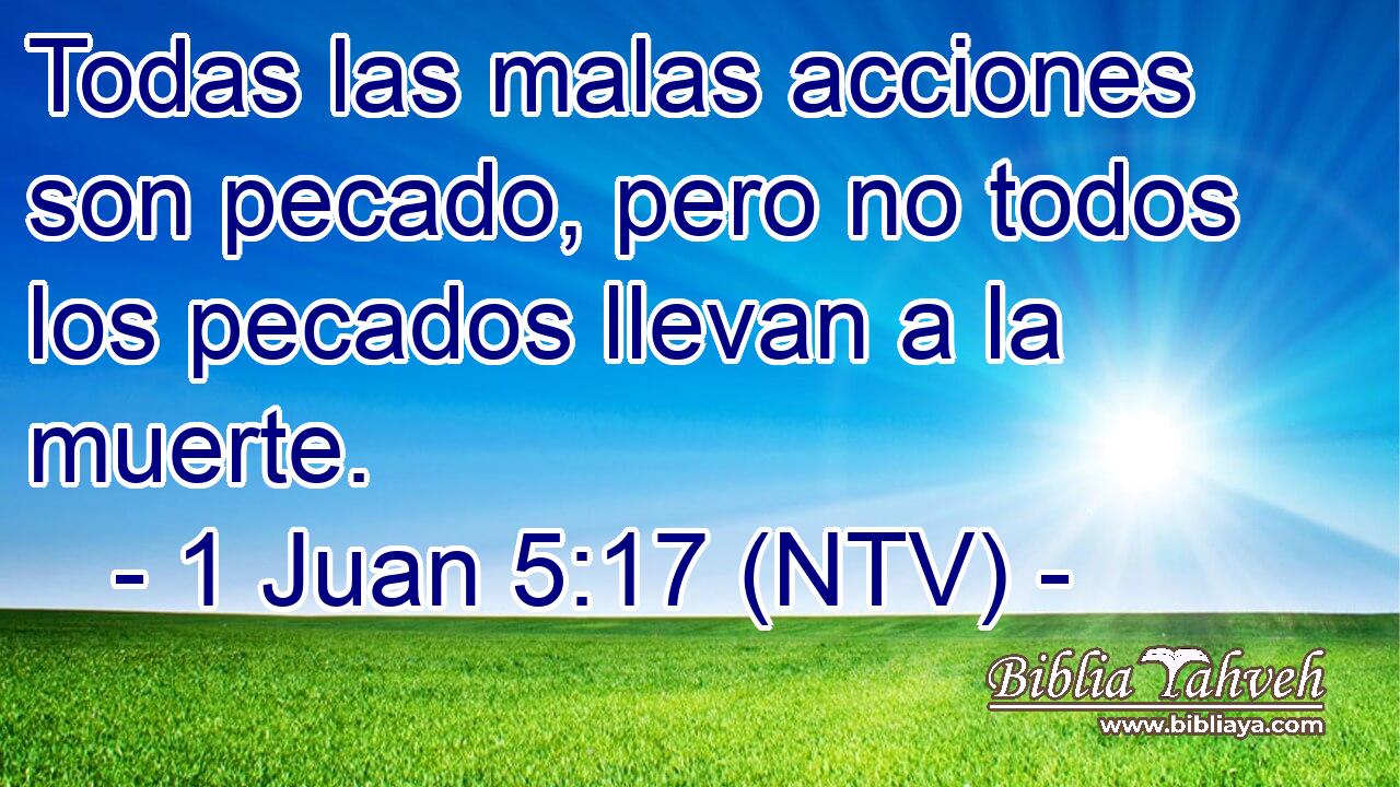 Todas las malas acciones son pecado, pero no todos los pecados llevan a la muerte.