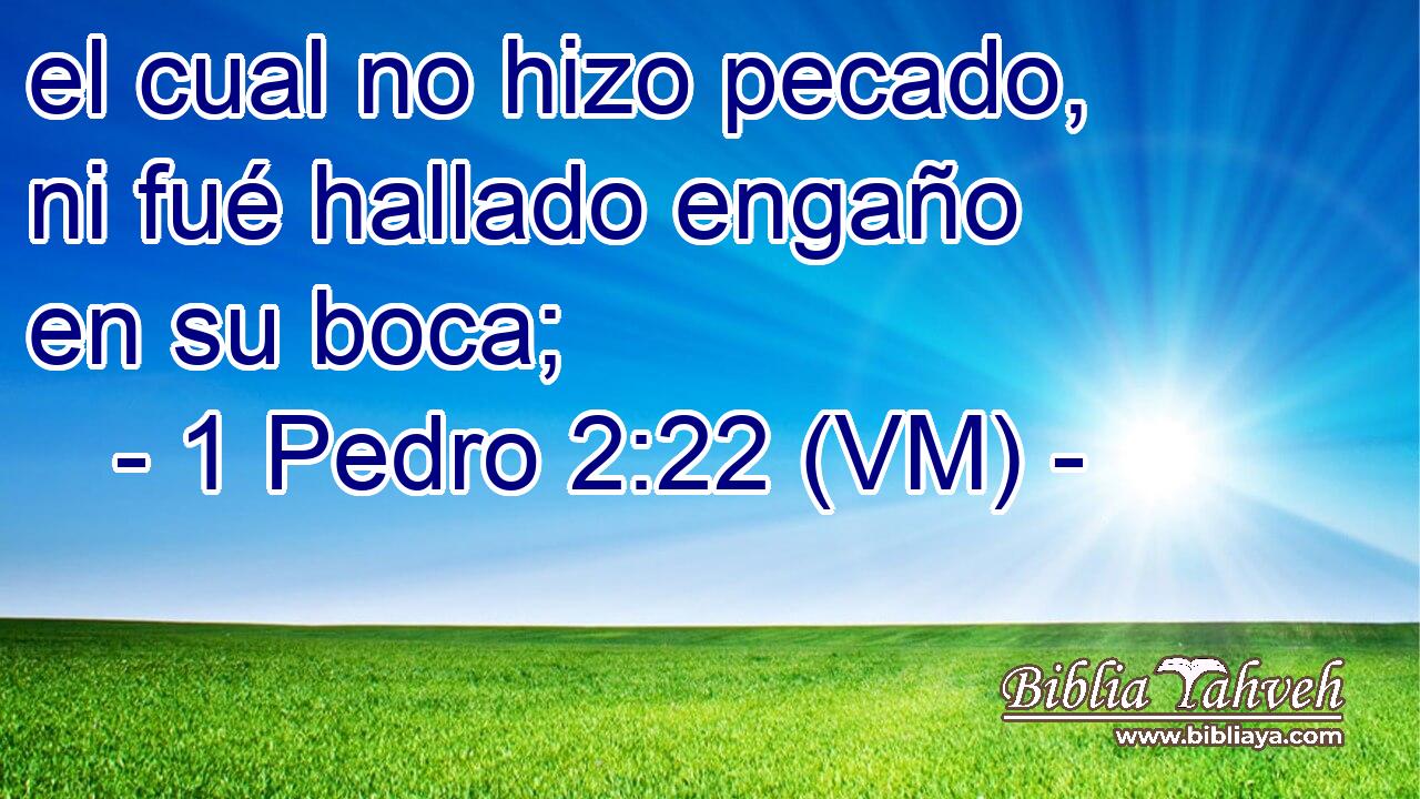  el cual no hizo pecado, ni fué hallado engaño en su boca; 